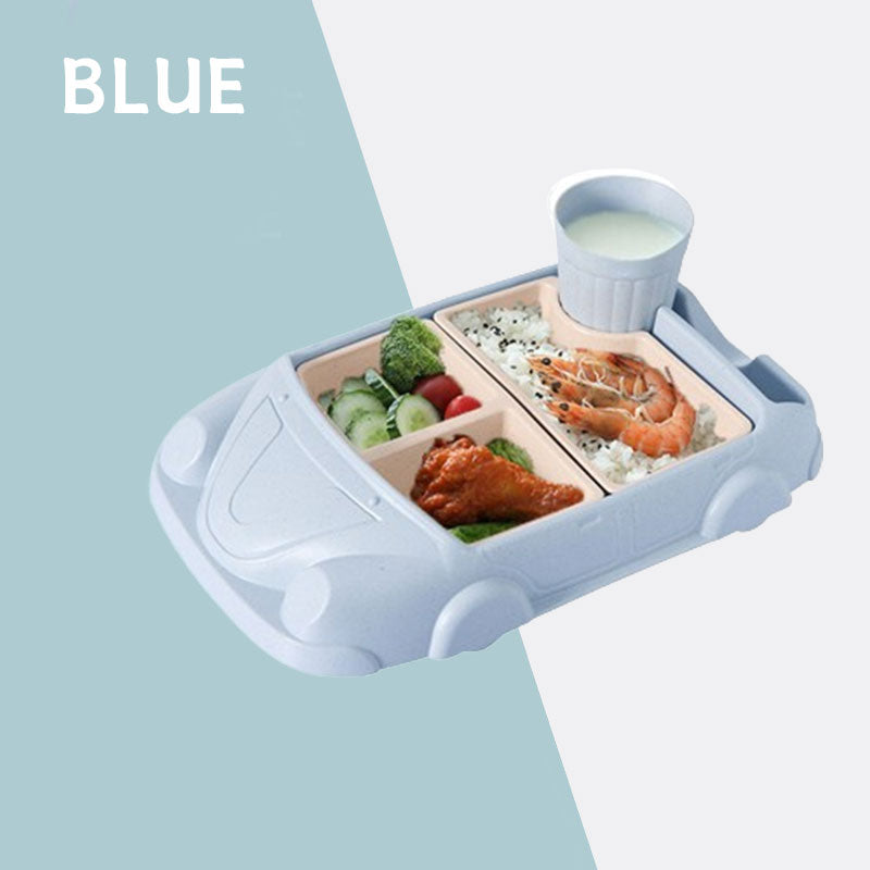 Bamboo Fiber Car Children's Dining Tray
