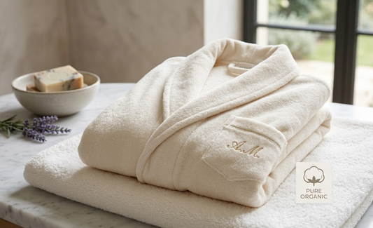 Relax in Luxury with a Personalized Organic Cotton Spa Robe