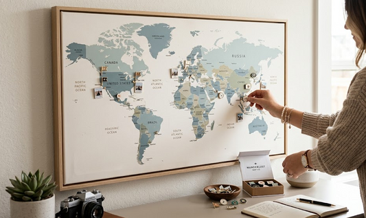 Track Your Travels in Style with Custom Travel Map Personalized Pins
