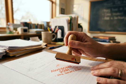 Grading Made Fun with a Personalized Teacher Stamp