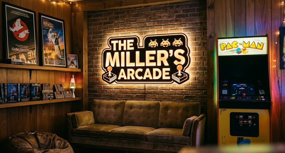 Bringing Nostalgia Home with a Personalized Retro Arcade Name Sign