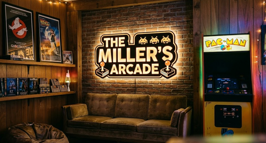 Bringing Nostalgia Home with a Personalized Retro Arcade Name Sign