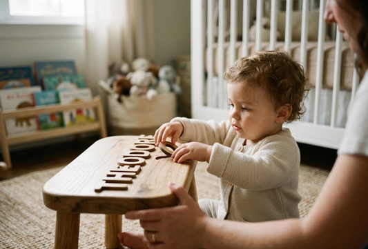 Why Every Nursery Needs a Custom Name Puzzle Stool for Babies