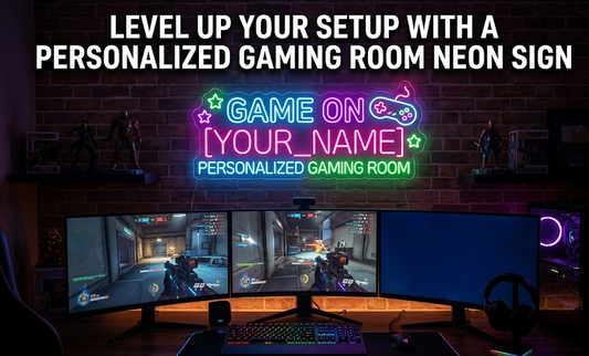 Level Up Your Setup with a Personalized Gaming Room Neon Sign 