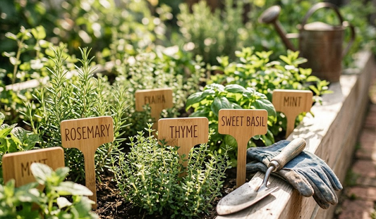 Organizing Your Herb Garden with Personalized Bamboo Garden Markers