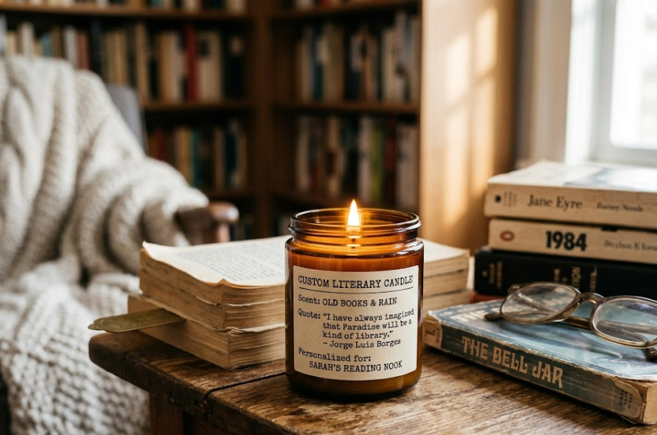 Gifts for Bibliophiles: Why Personalized Bookish Candles with Quotes are Trending