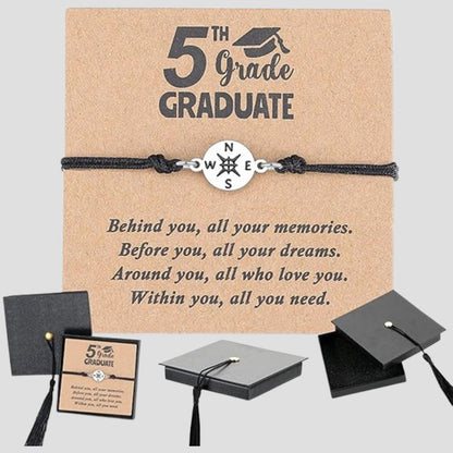 Simple Creative Graduation Bracelet With Bachelor's Hat Gift Box