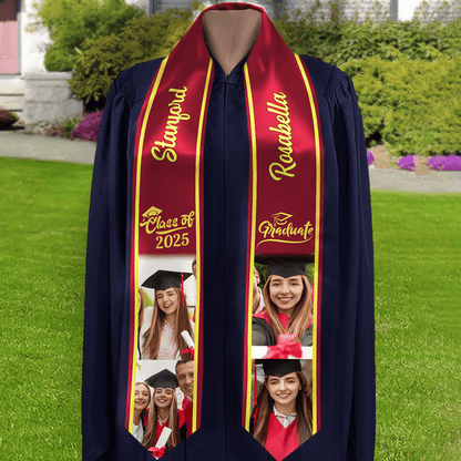 Custom Photo Class of 2026 Stoles Graduation Day TA29 LM32 888755